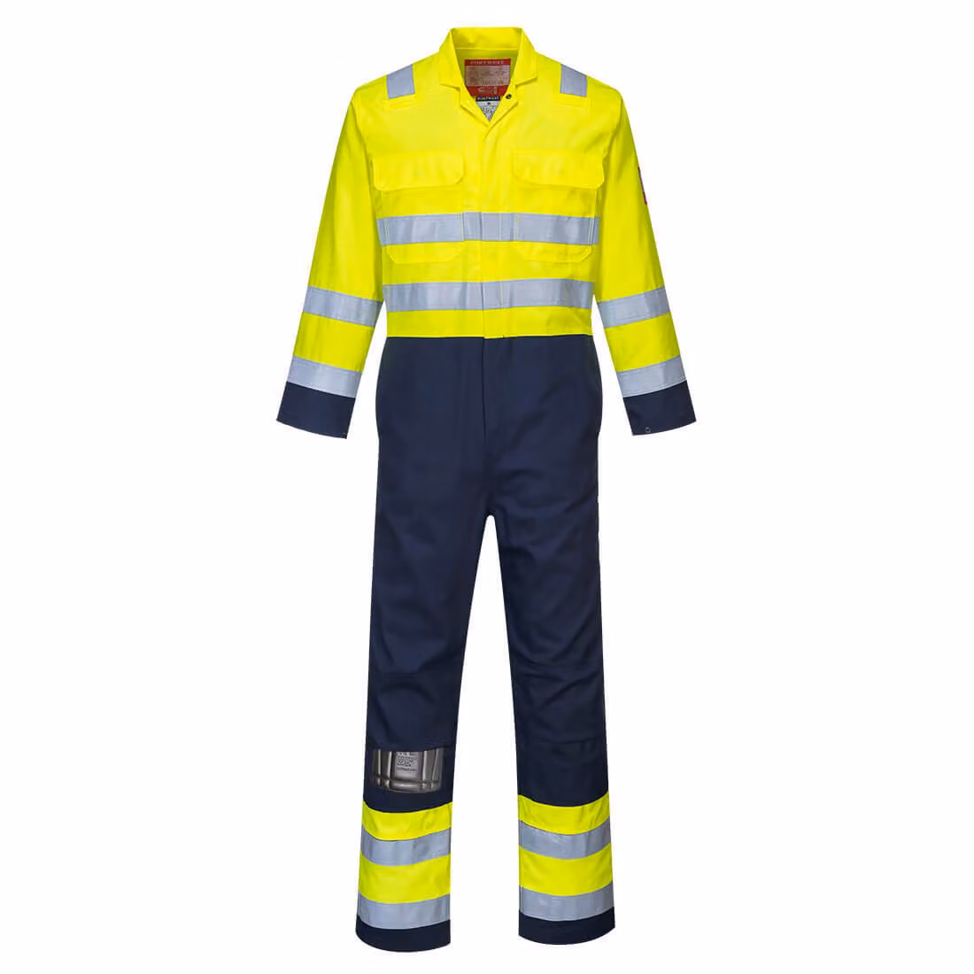 Portwest BIZ7 Warnschutz Antistatico Bizflame Pro Tuta giallo/marino Gr. L