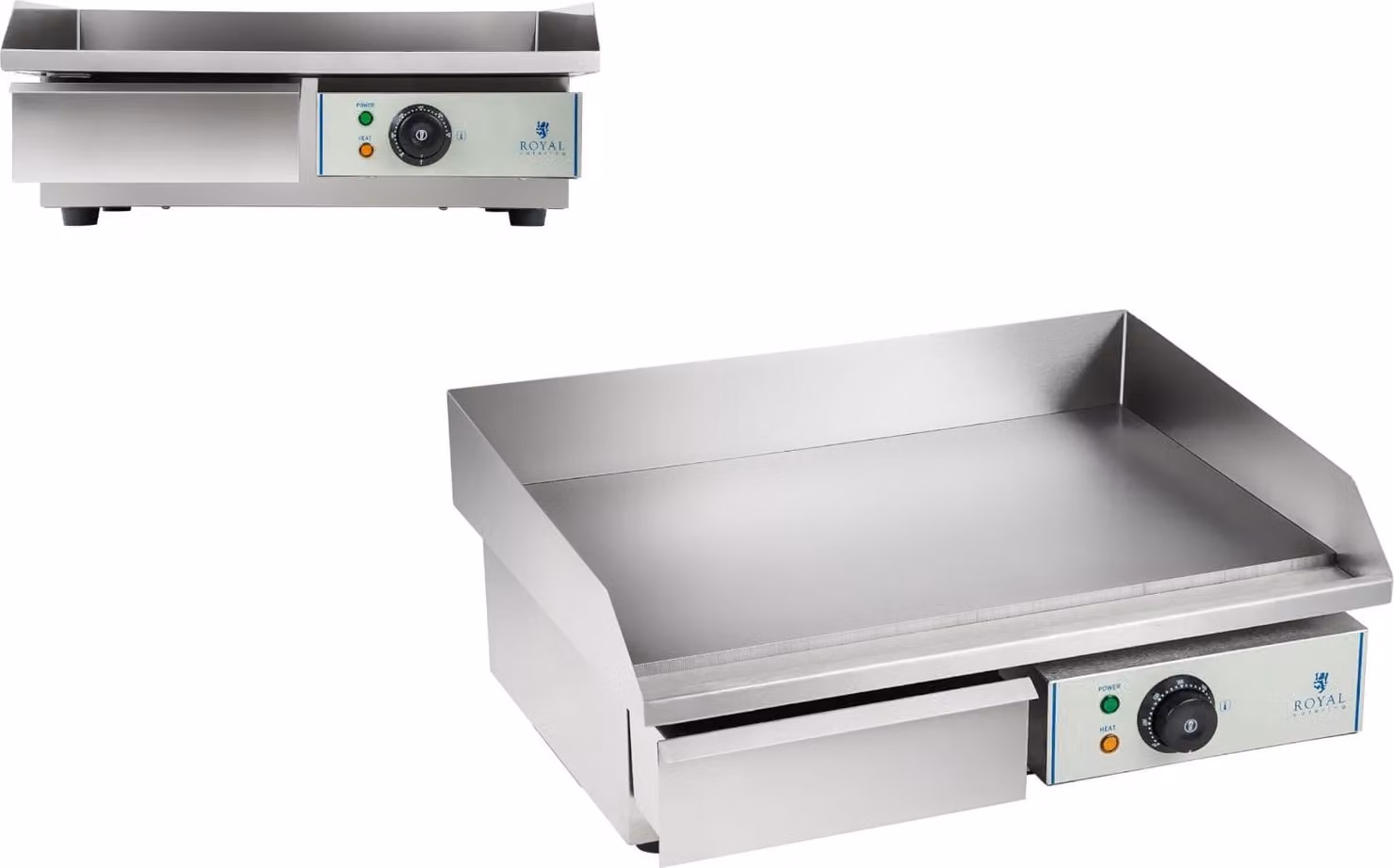 Expondo Royal Catering Piastra elettrica - 55 cm - liscia - 1 x 3.000 W