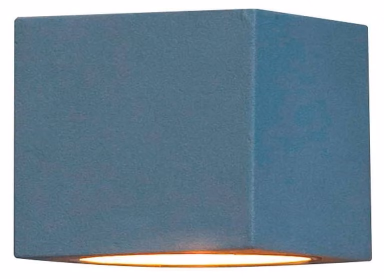 Lampada da parete Modena, dimensioni 13,5x10x9 cm, grado di protezione IP44, alluminio grigio, 1x25W