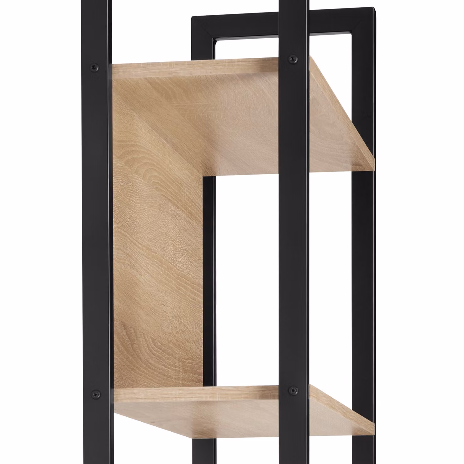 Scaffalatura Westport tectake in stile industriale, colore rovere e marrone, L: 62 cm, P: 24 cm, H: 165,5 cm – 1