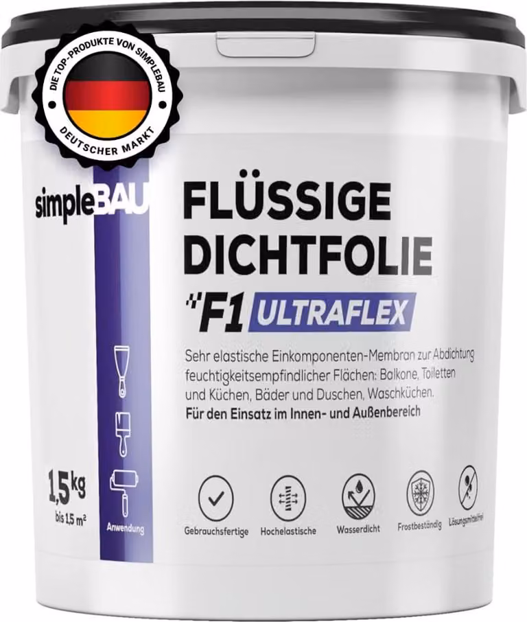 SimpleBau F1 Film sigillante liquido Ultraflex pronto all'uso, 1,5 kg