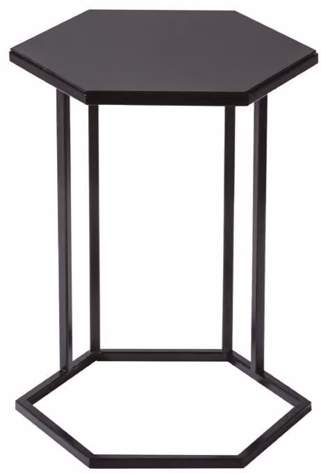 Tavolino da caffè nero, tavolino laterale per il soggiorno, design moderno, stile minimalista, nuovo