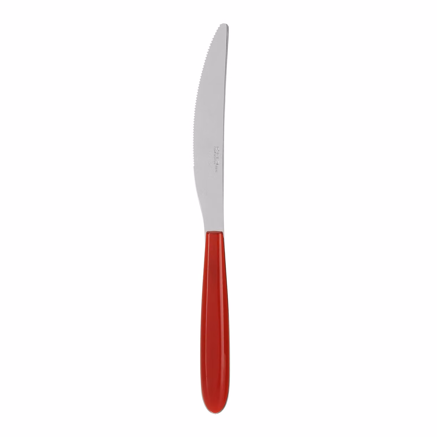Coltello da pane EME in acciaio inox con impugnatura in plastica rossa e struttura full tang – 2