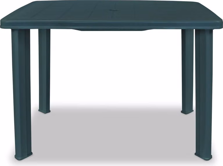 Tavolo da Giardino Verde 101x68x72 cm in Plastica