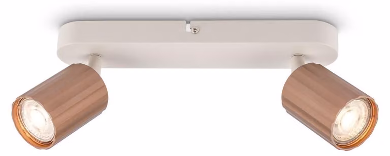 Faretti da soffitto Lampada da soffitto Lampada da camera da letto orientabile a 2 luci