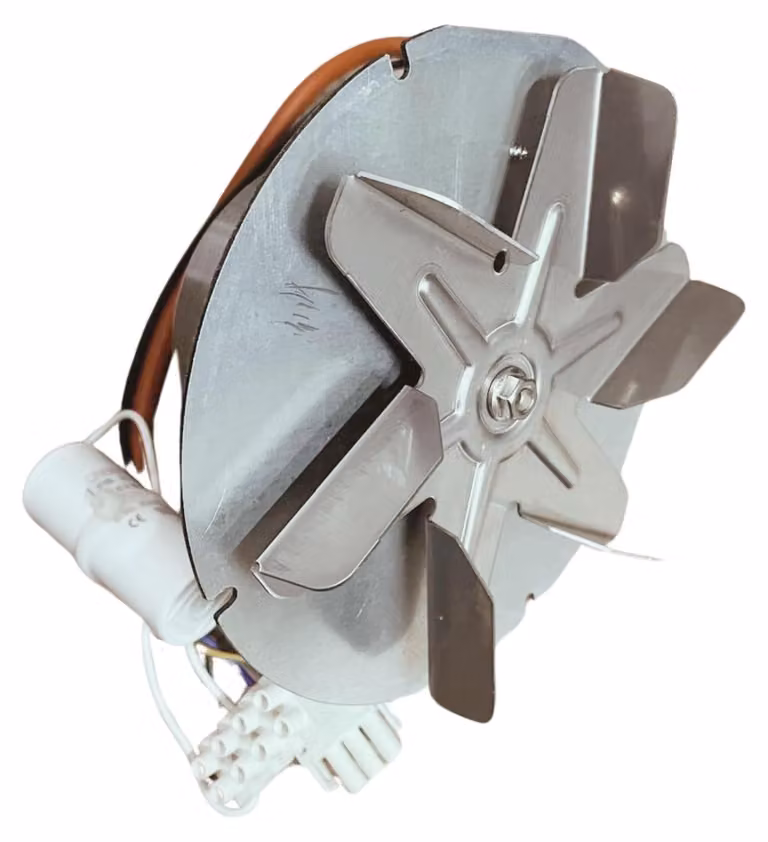 Canna fumaria per stufe a pellet, portata 185 m³/h, diametro 150 mm, sensore a effetto Hall