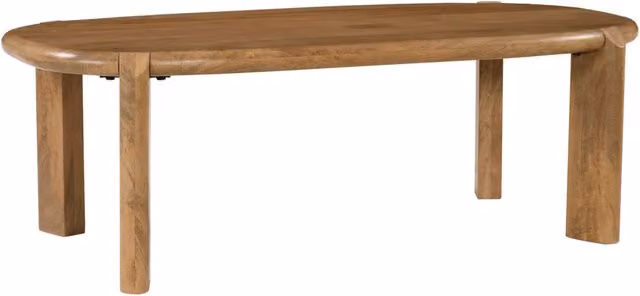 Tavolino rettangolare in legno di mango SURI marrone Happy Garden L: 120 cm, P: 60 cm, H: 35 cm