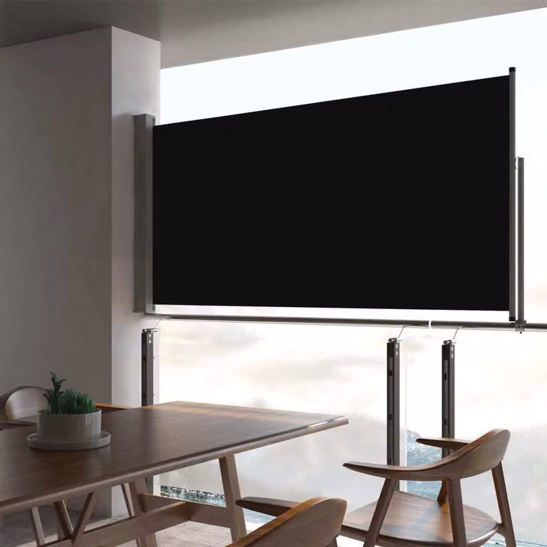 Maison Exclusive - Tenda da sole laterale estensibile, 80x300 cm, colore nero