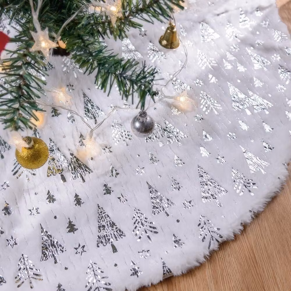 Gonna per albero di Natale in peluche, 120 cm