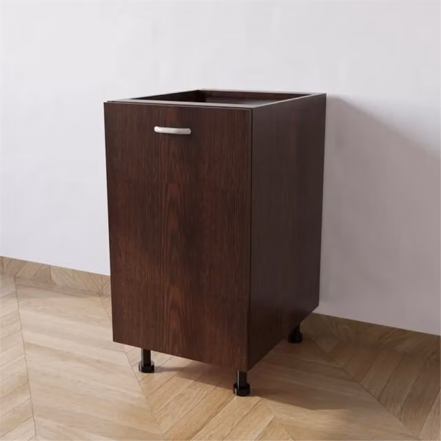 Base cucina Calandrelli con 1 anta, colore marrone, L/P/H: 45 x 55,5 x 72 cm