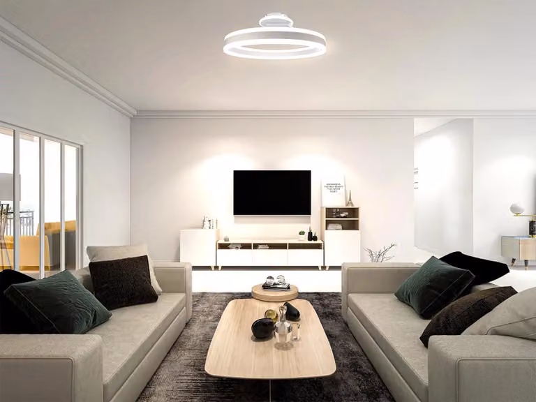 Lampada a soffitto a LED con telecomando, 85W - TA1307/W