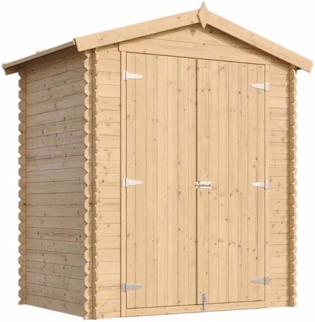 Casetta da Giardino in Legno Timbela M367C1+M367G Grigio e Beige 1,98 m²