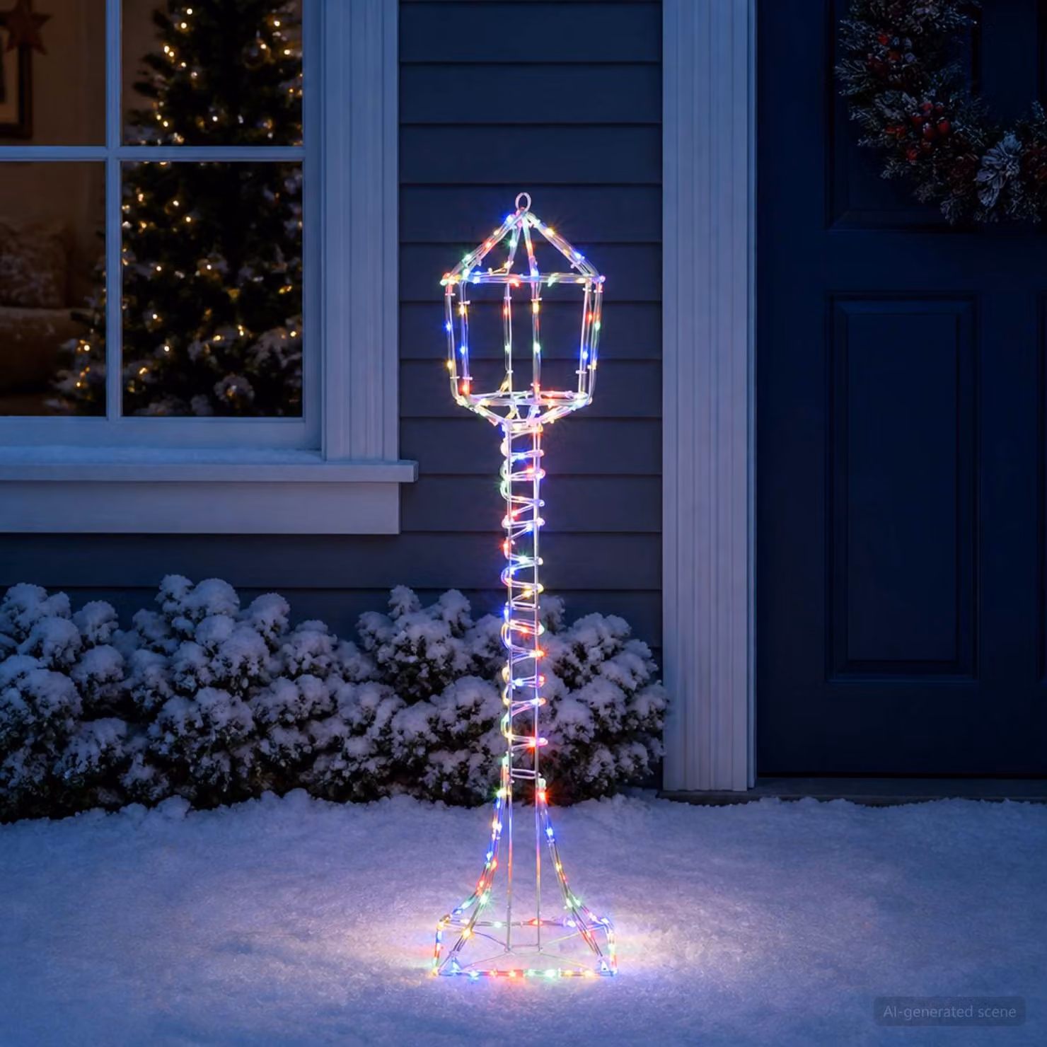 vidaXL Lampione di Natale LED LOVIISA 160 LED Multicolore