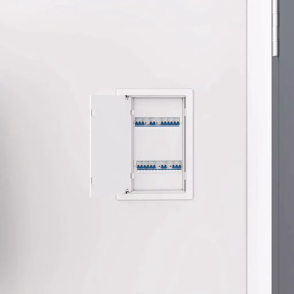 Set di 2 pannelli di accesso vidaXL in plastica ABS bianchi, 15 x 23 cm