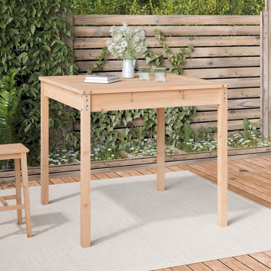Maison Exclusive - Tavolo da giardino 82,5x82,5x76 cm in legno massello di pino