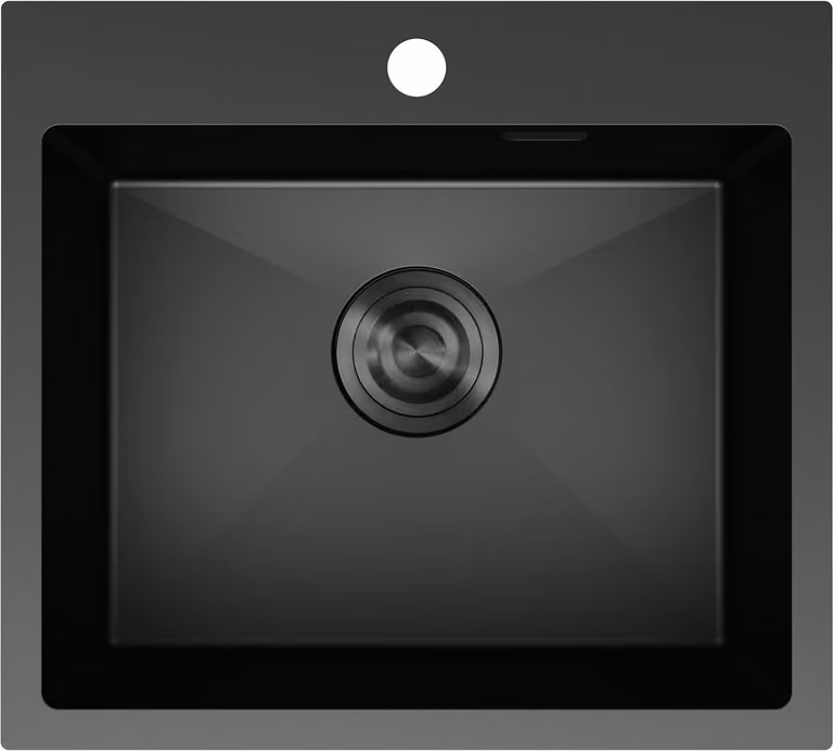 Mexen Solix lavello in acciaio inox 1 vasca 500 x 450 mm, nero - 6402501000-70