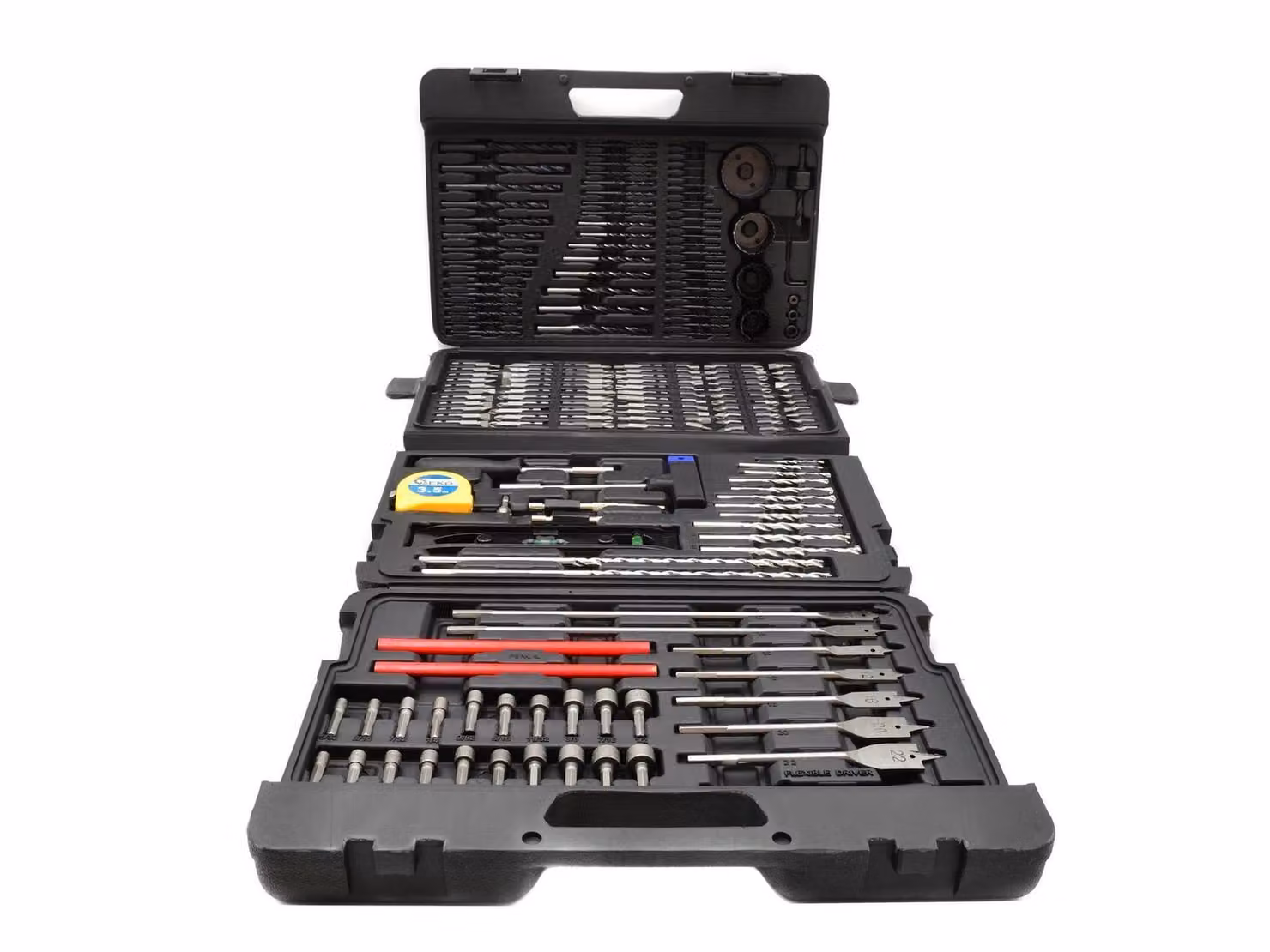 GEKO Set di punte, accessori per punte da trapano 217 pezzi G38113