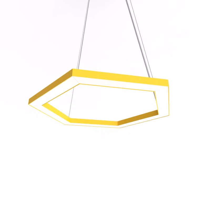 Lampada A Sospensione Esagono D40 Monocolore Opaca