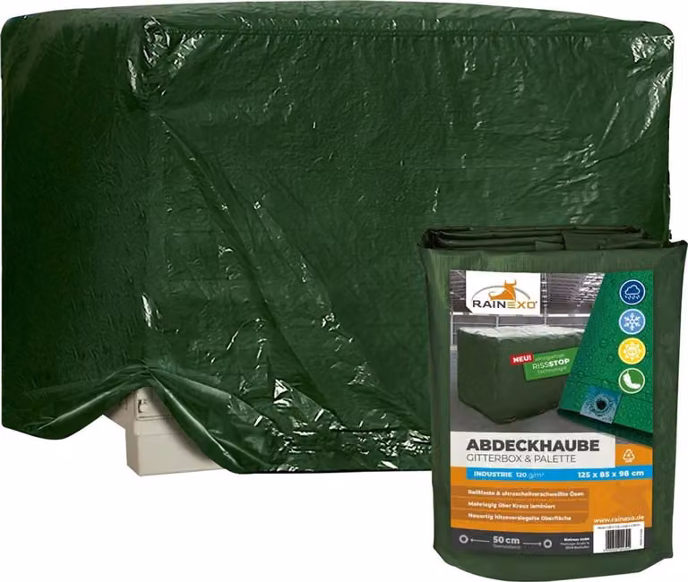 Coperchio - Scatola in rete metallica, verde