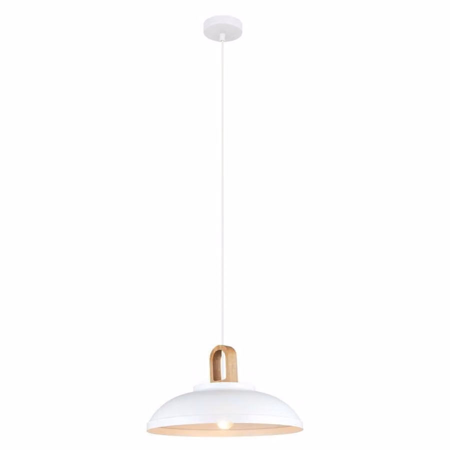 Italux Danito, moderna lampada a sospensione bianca MDM3153/1L W
