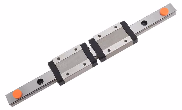 Guida lineare da 200 mm con 2 blocchi scorrevoli MGN12H, realizzata in acciaio per guide, adatta per stampanti 3D e macchine CNC