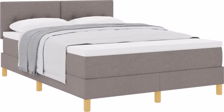 Letto a molle con cuscino Talpa 140 x 190 cm Tessuto