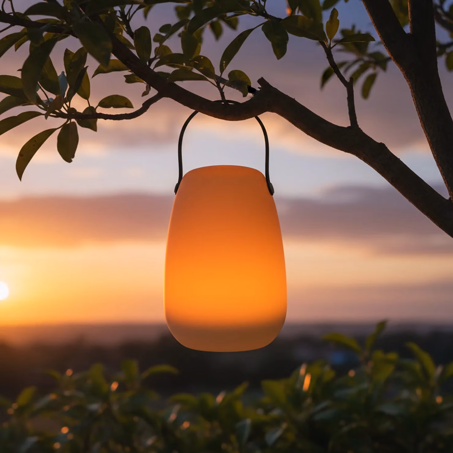 DICTROLUX Lampada Solare LED Multicolor MooNy per esterno con maniglia, H 41 cm, Diametro: 23 cm – 2