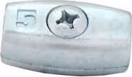 Morsetto per cavi, zincato, 2 mm - ZAC 2 WZM