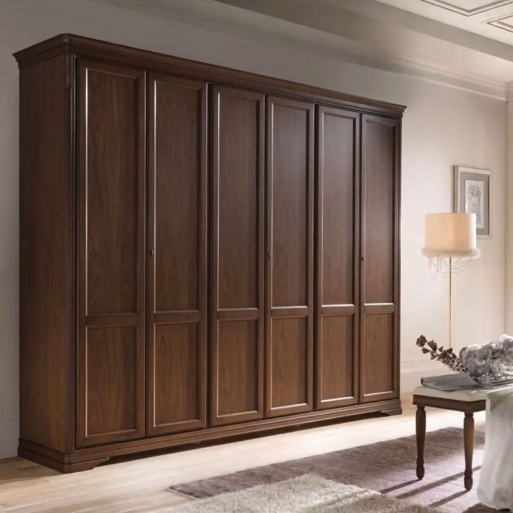 Armadio classico a 6 ante in legno Mobili 2G color noce L: 310 cm, P: 60 cm, H: 250 cm – 3