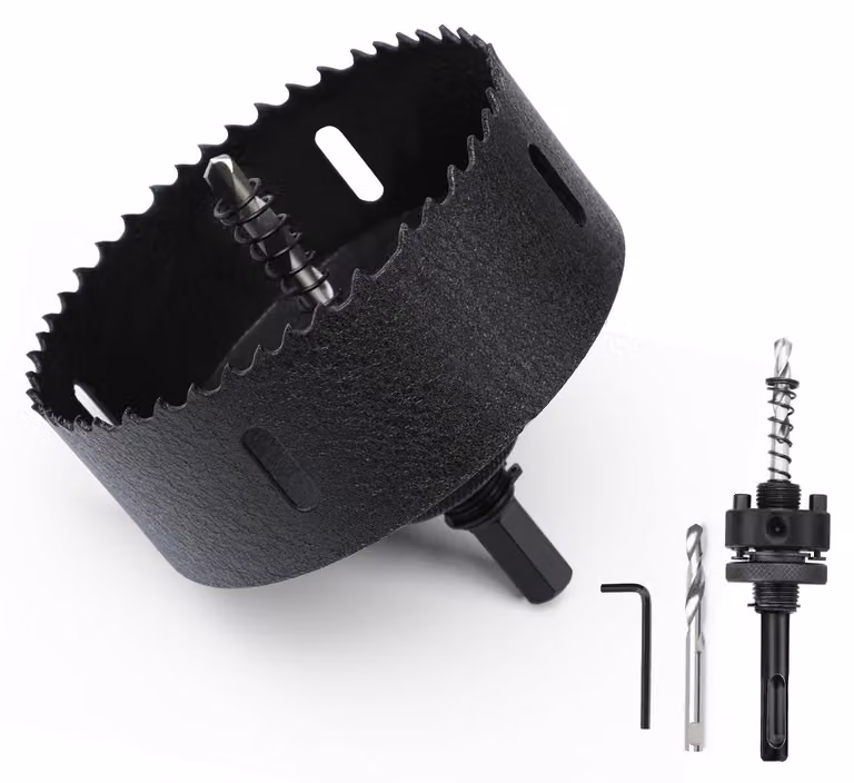 Set di seghe a tazza da 105 mm - Sega a tazza bimetallica con gambo