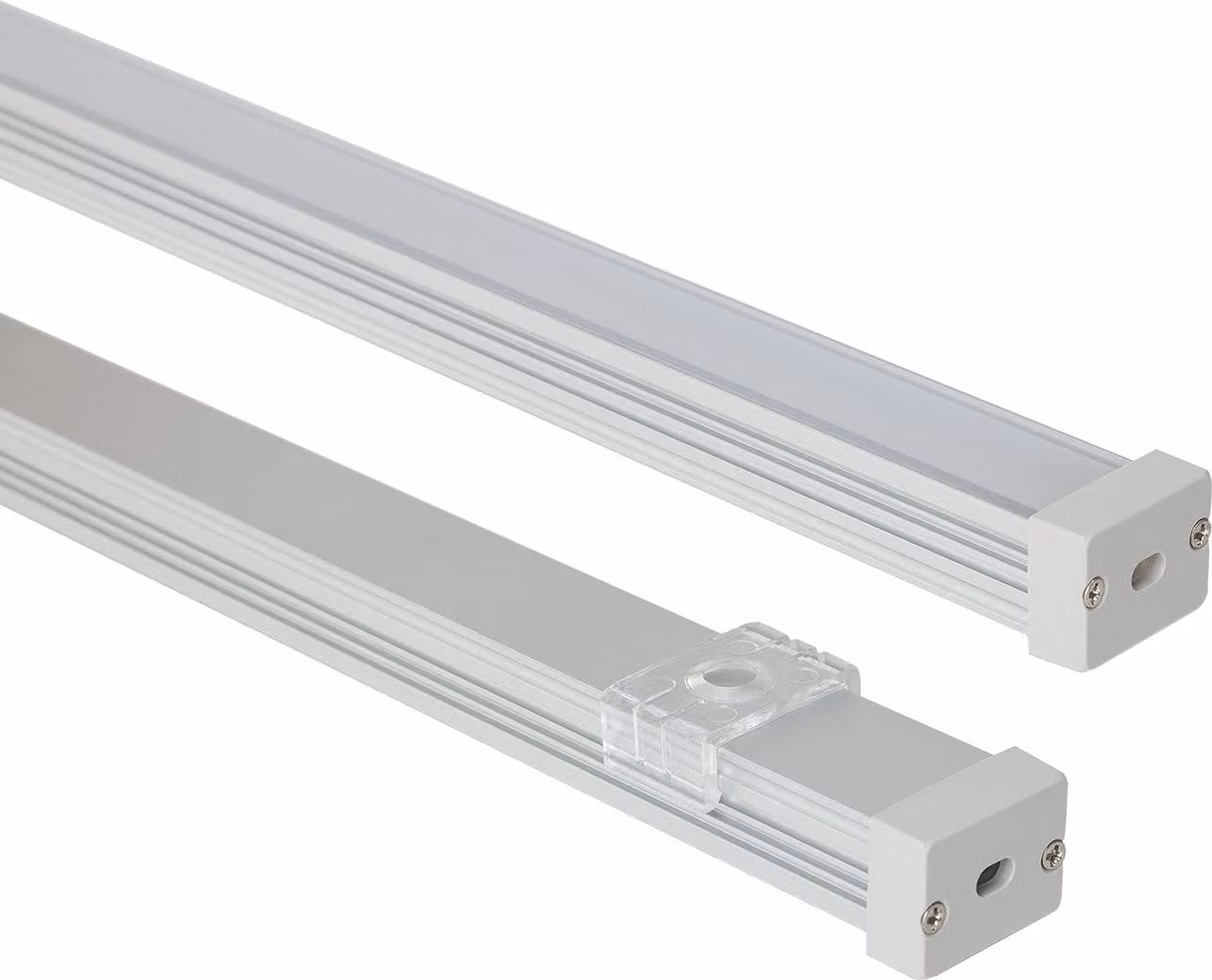 Profilo in alluminio Costruzione impermeabile IP65 2 m per strisce LED fino a 10 mm alluminio 2 m semitrasparente