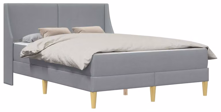 Struttura letto con materasso Grigio chiaro 140 x 200 cm