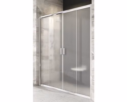 Porta doccia a due ante RAVAK Blix BLDP4-120 bright+Grape 190x117-121 cm 0YVG0C00ZG