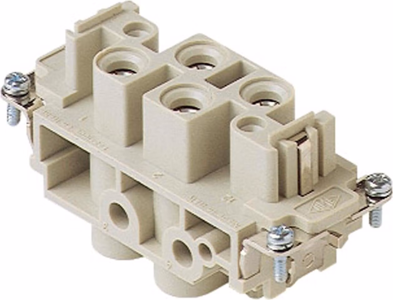 CXF 4/2 I.L.M.E. Ilme CX Inserto per presa (F) Attacco a vite, 6 poli 4/2+PE 830 V - 400 V Contatto di comando, 80 A/16 A - 1