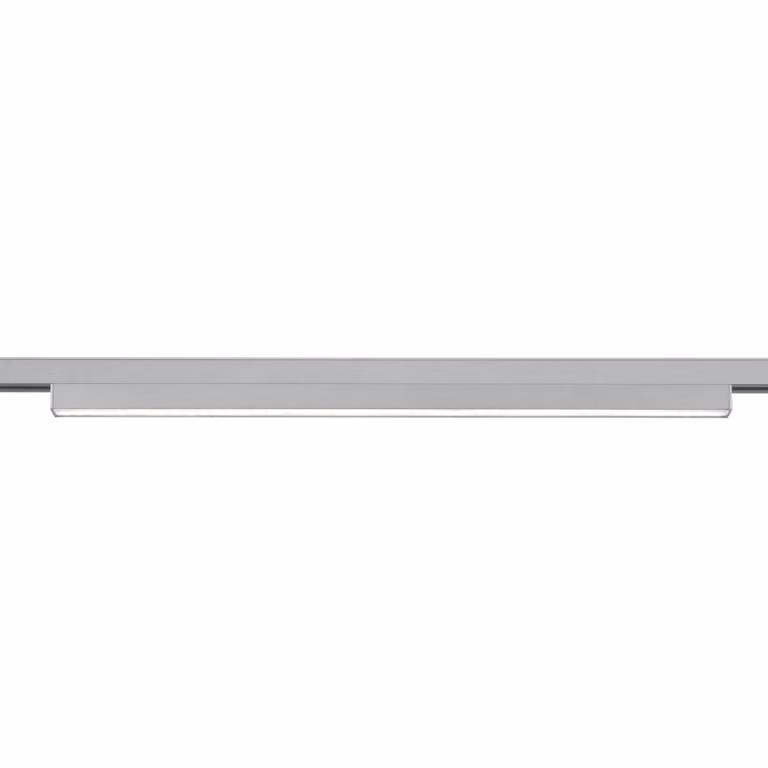 Trio Lighting Barra luminosa a LED per sistema di binari DUOline in titanio DUOline, dimmerabile, Alluminio / Grigio / Zincato, Soggiorno / Sala da pranzo, Plastica, Moderno, Sistema a binario
