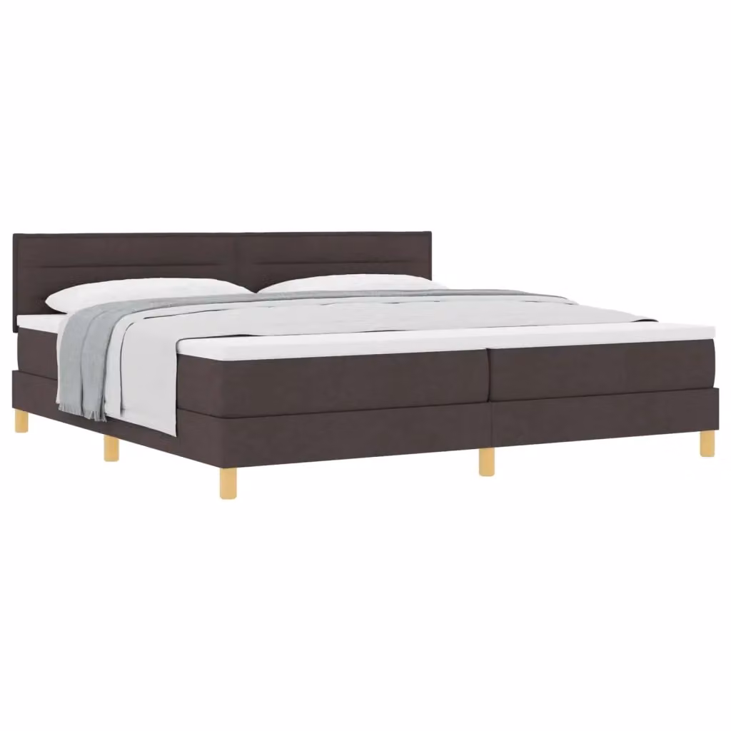 Letto ibrido moderno vidaXL con cassetti in tessuto marrone L: 200 cm, P: 200 cm, H: 280 cm – 2