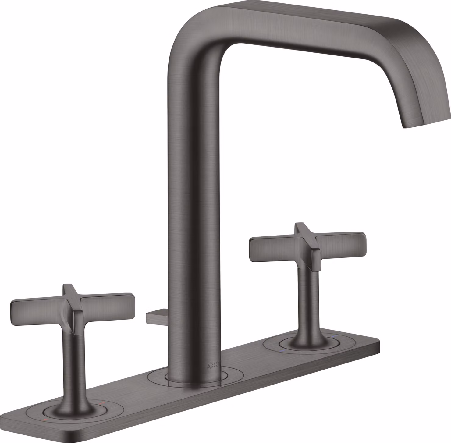 hansgrohe AXOR Citterio E Mélangeur lavabo 3 trous 170 avec vidage escamotable et assiette, 36116340, 36116340