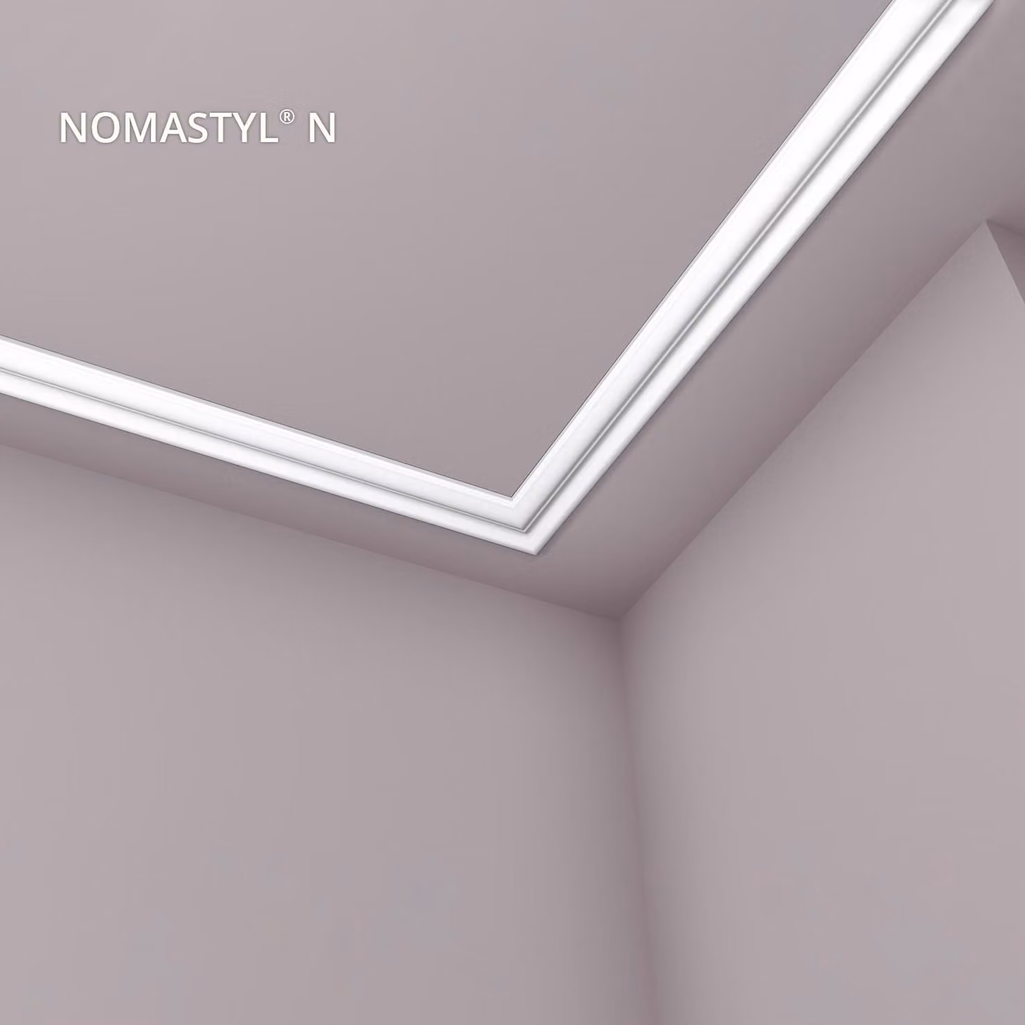 Cornice a soffitto NMC N NOMASTYL Noel Marquet Battiscopa decorativo Battiscopa decorativo moderno colore bianco 2 m