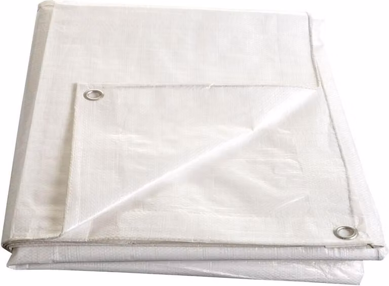 telone con maglie 4x 5m BIANCO 140g/m2, laminato