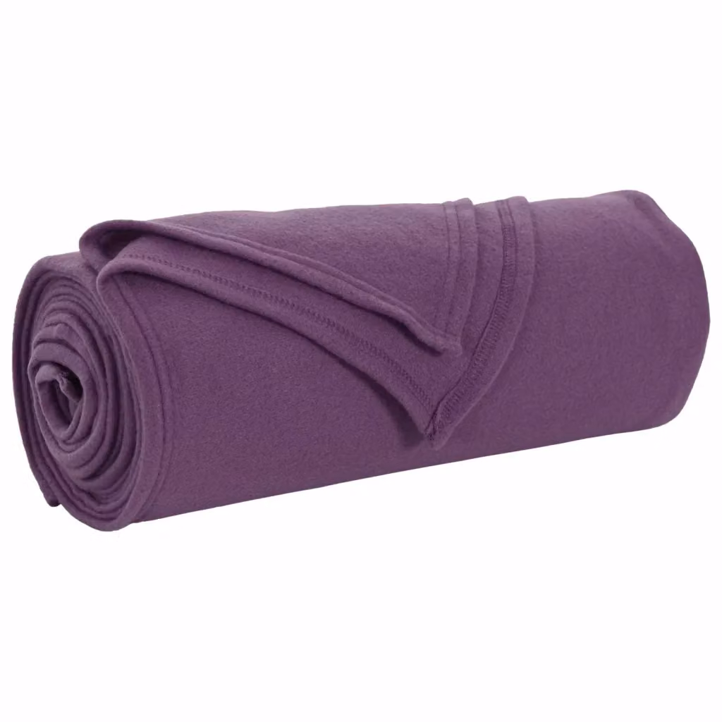 Set di 24 coperte in pile viola vidaXL, morbide e lavabili, L 200 cm x P 150 cm – 2