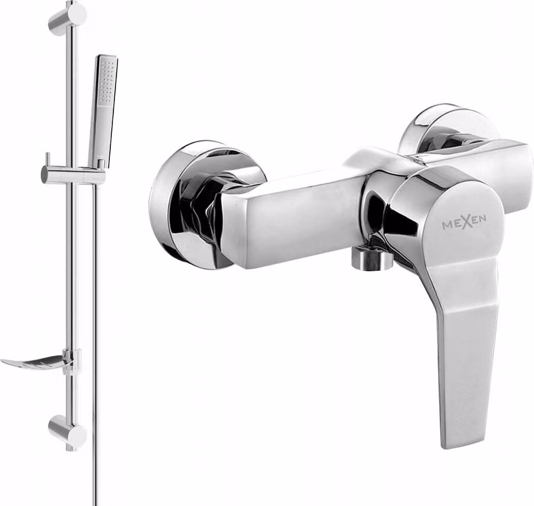 Mexen Caro DF72 rubinetto doccia con set doccia, cromo - 74664DF72-00