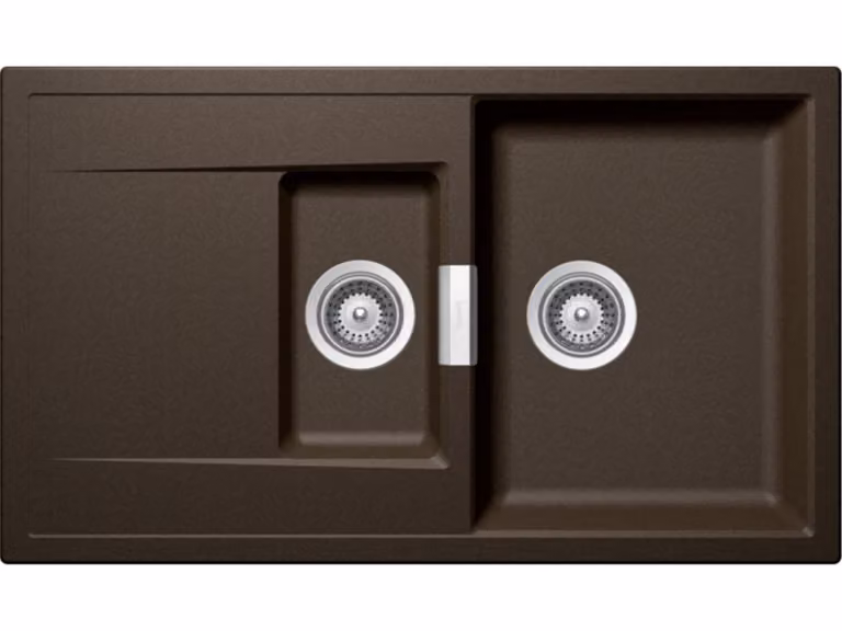 Schock Mono D-150 A lavello da incasso in bronzo, con tagliere in legno