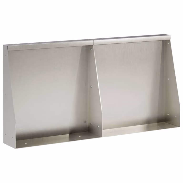 Set di 2 pezzi di aiuole rialzate vidaXL in acciaio inox argento, L: 80 cm, P: 40 cm, H: 30 cm