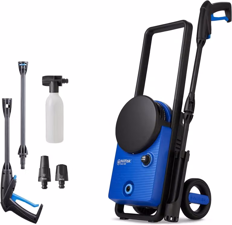 Idropulitrice compatta – 130 bar – Pulitrice per esterni con motore da 1500W e sistema PowerControl