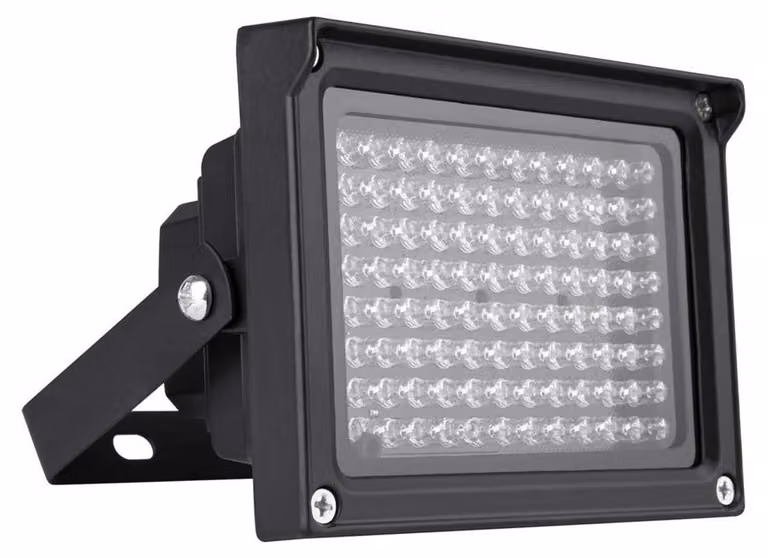 Illuminazione a infrarossi, 96 LED, 850 nm, array di lampade a infrarossi con sensore, 12 V