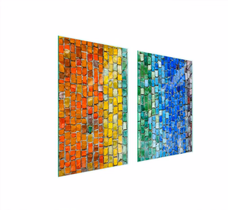 Pannello Di Protezione In Vetro Per Cucina 65X52 Colorato