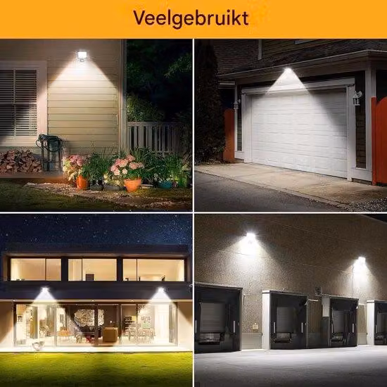 Proiettore a LED da 30 W - Sensore di movimento - Luce da esterno - Telecomando - Luce bianca fredda da 6500 K - Impermeabile - Per giardini, garage e terrazze