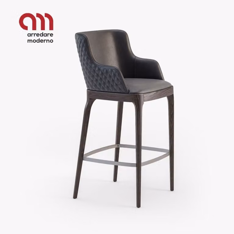 Sgabello Magda Couture Cattelan Italia con braccioli