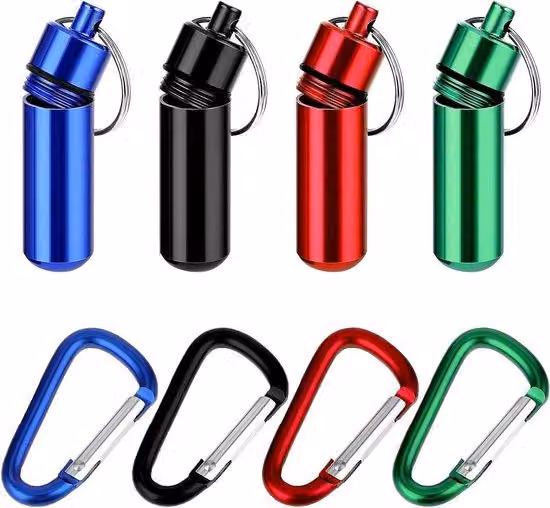 Piccola scatola metallica impermeabile in alluminio – Mini organizer da esterno