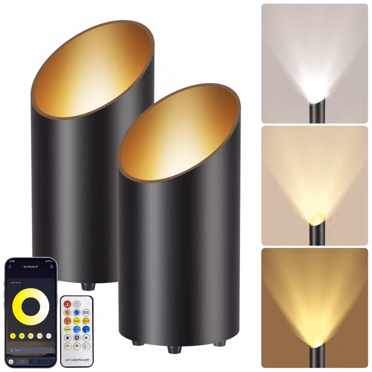 Fareto a LED da incasso per interni, con Bluetooth, dimmerabile, 7W, temperatura di colore regolabile da 2700 a 6500K, grado di protezione IP44